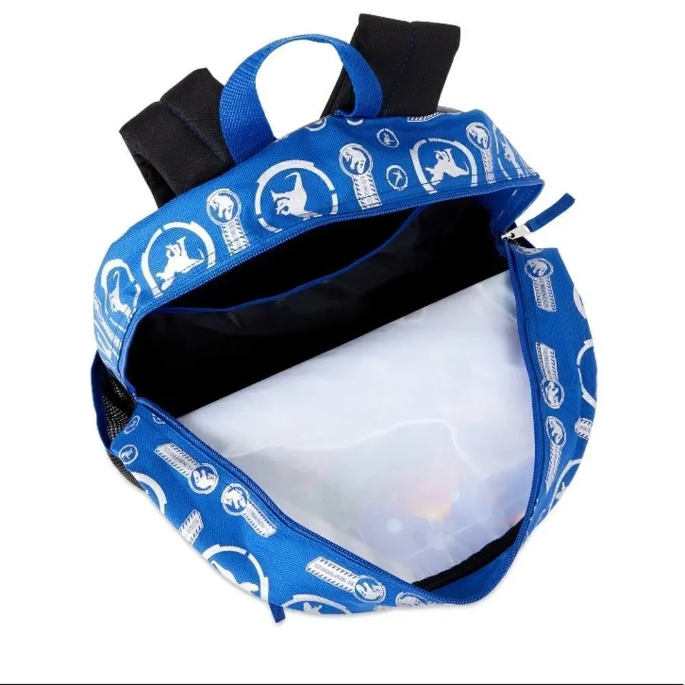 Jurassic World dinosaur backpack with lunch box